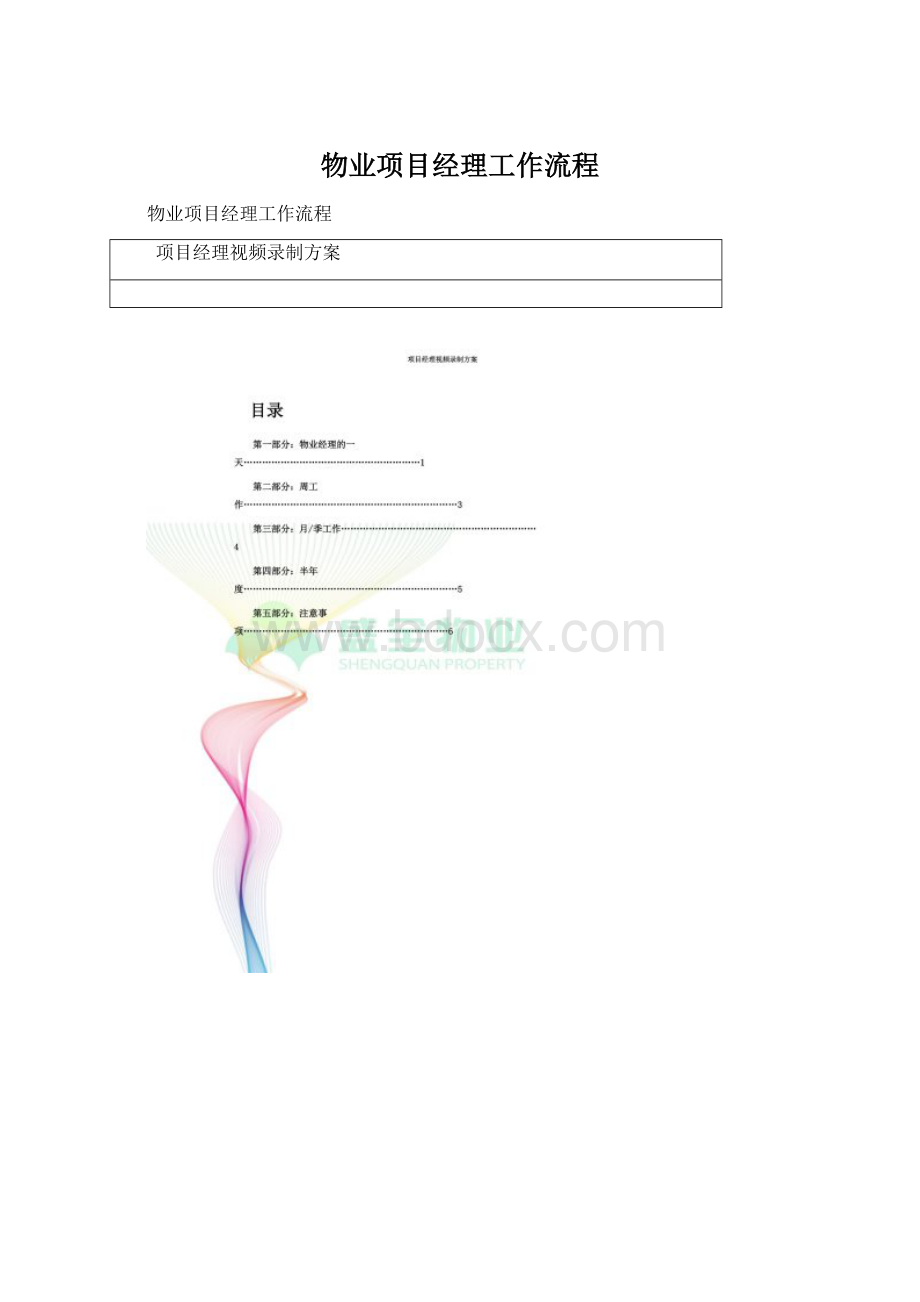物业项目经理工作流程.docx_第1页