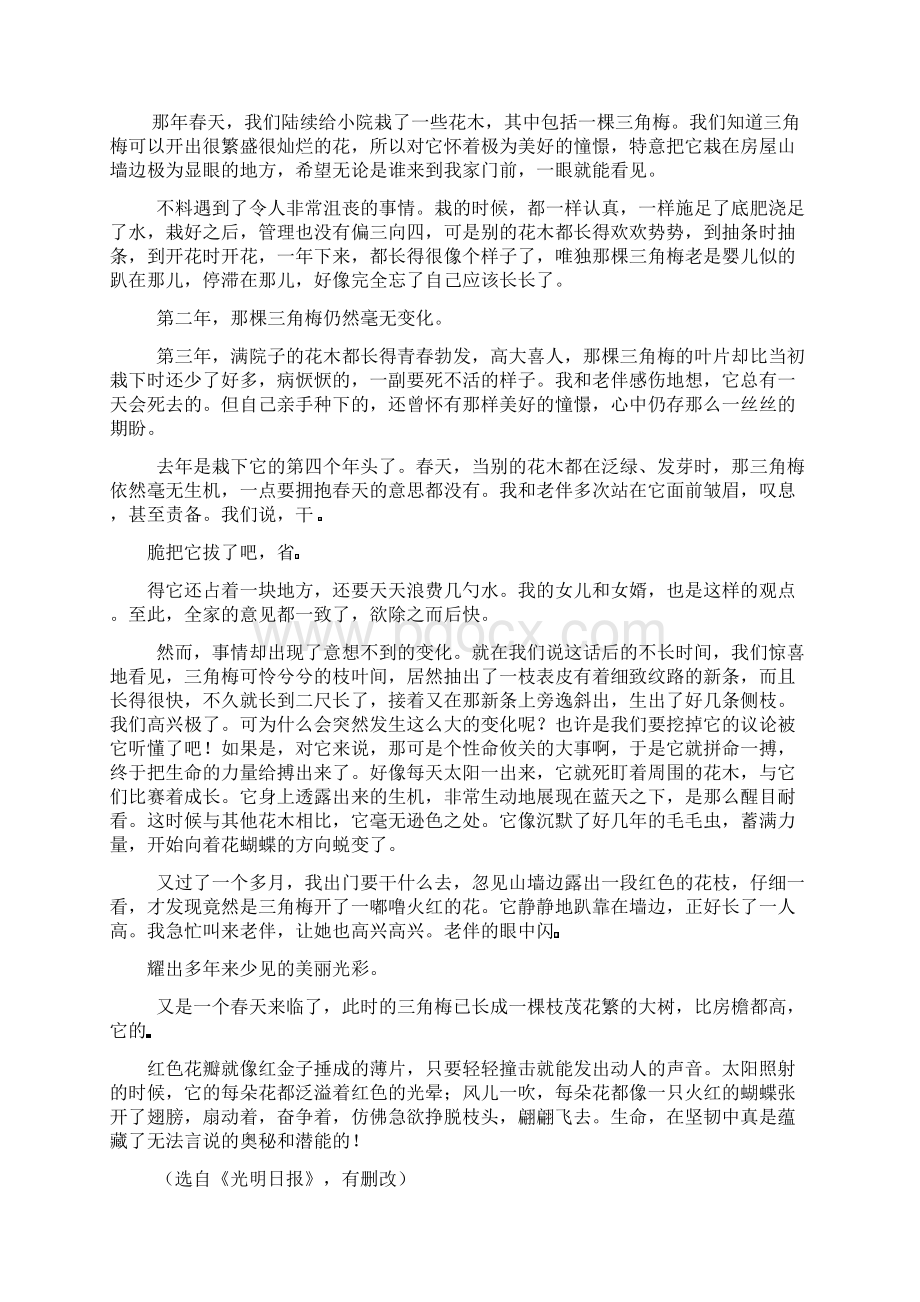 初中语文阅读理解带答案培训资料Word文件下载.docx_第3页