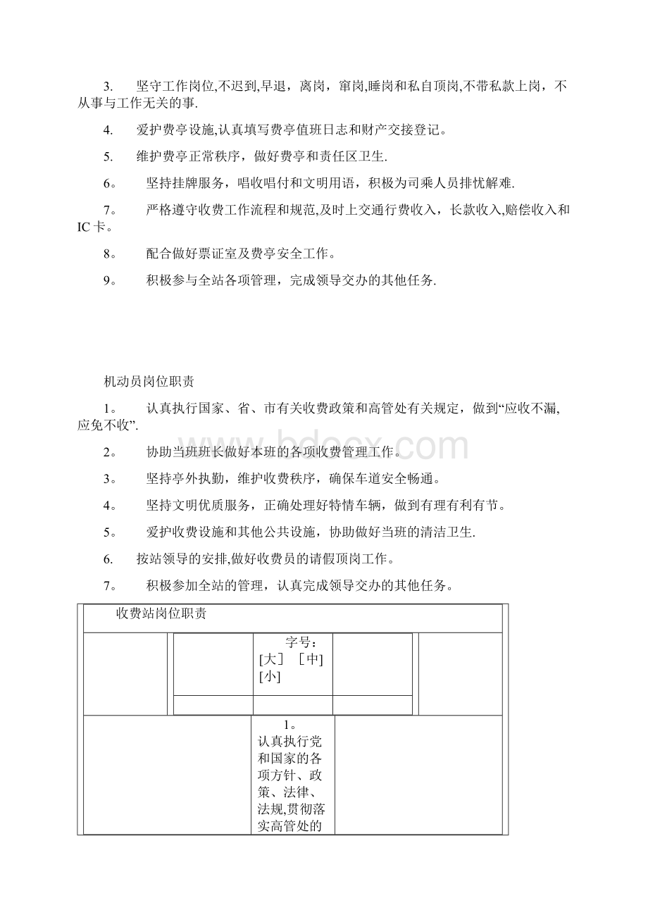 收费站岗位职责.docx_第3页