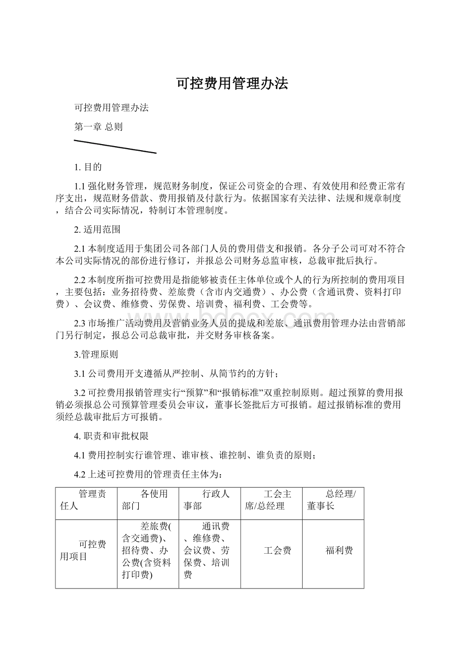 可控费用管理办法.docx