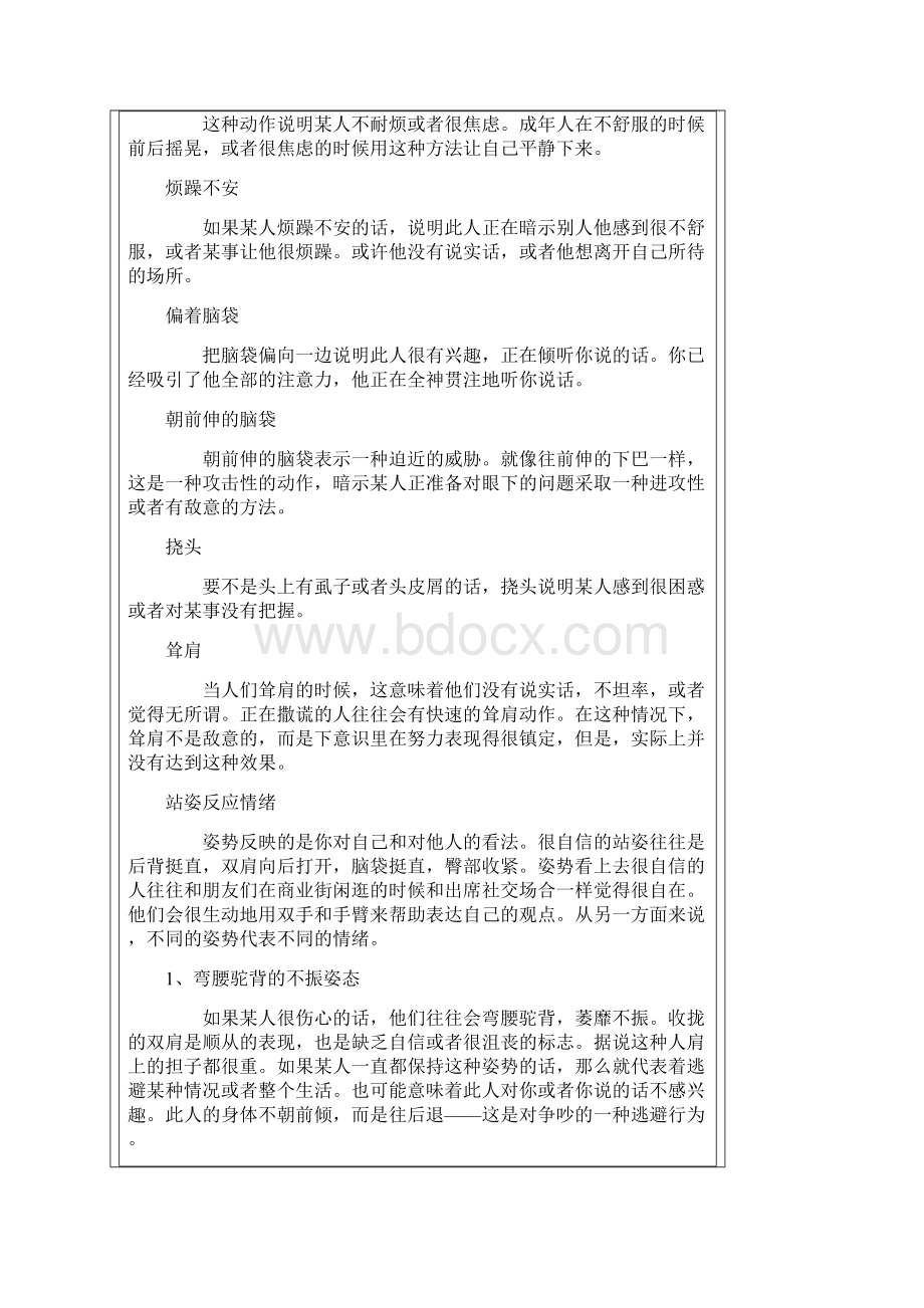 心理学之肢体语言Word格式.docx_第2页