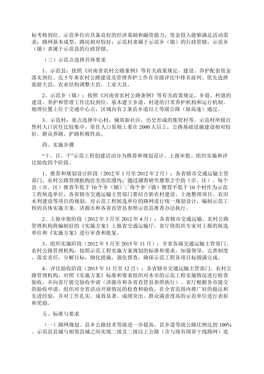 河南省农村公路十百千示范单位.docx_第2页