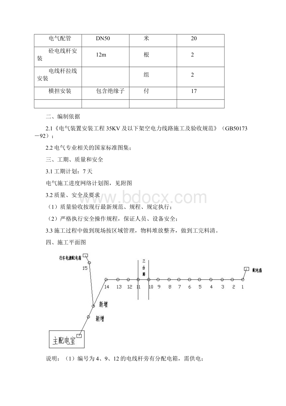 参考借鉴物流部仓库电源改造工程电气施工方案doc.docx_第2页