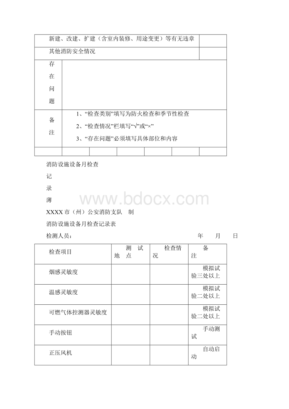 防火检查巡查记录表Word下载.docx_第2页