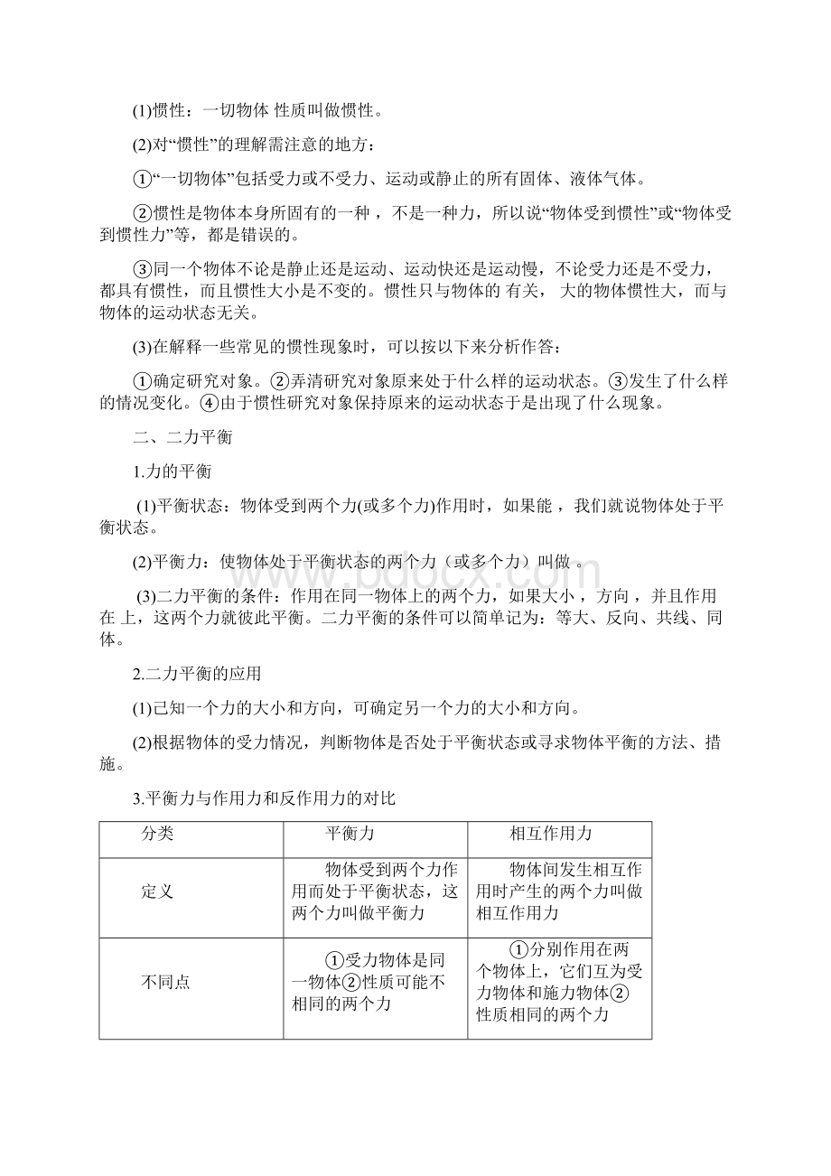 最新人教新课标八年级物理下册知识点填空和答案最新版.docx_第3页