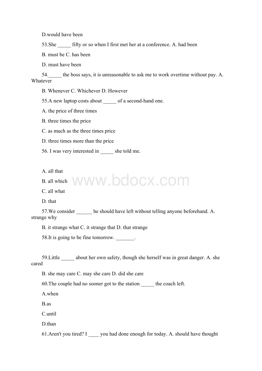 完整word版英语专业四级真题及其答案word文档良心出品docx文档格式.docx_第3页