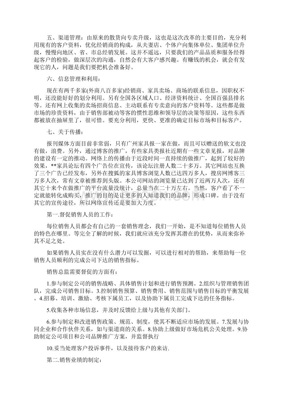 销售总监个人工作计划大全Word格式文档下载.docx_第2页