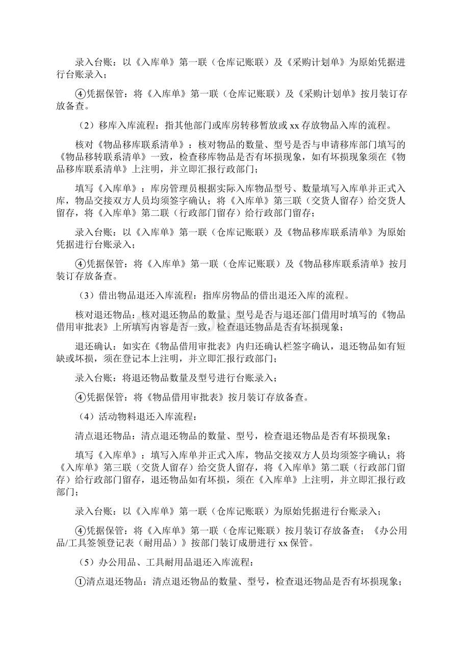 物品出入库管理办法Word文档格式.docx_第3页