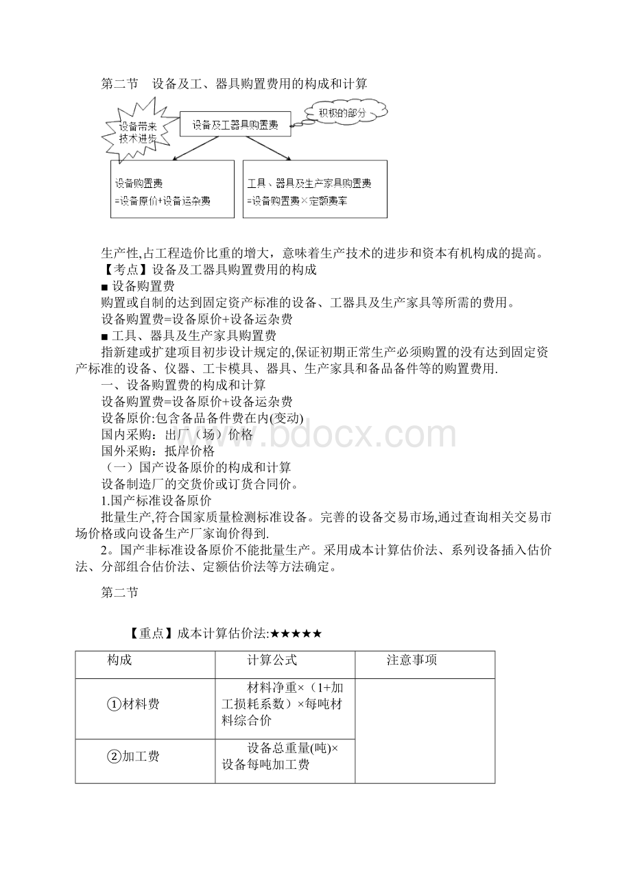 完整版一级造价工程师计价经典笔记Word下载.docx_第3页