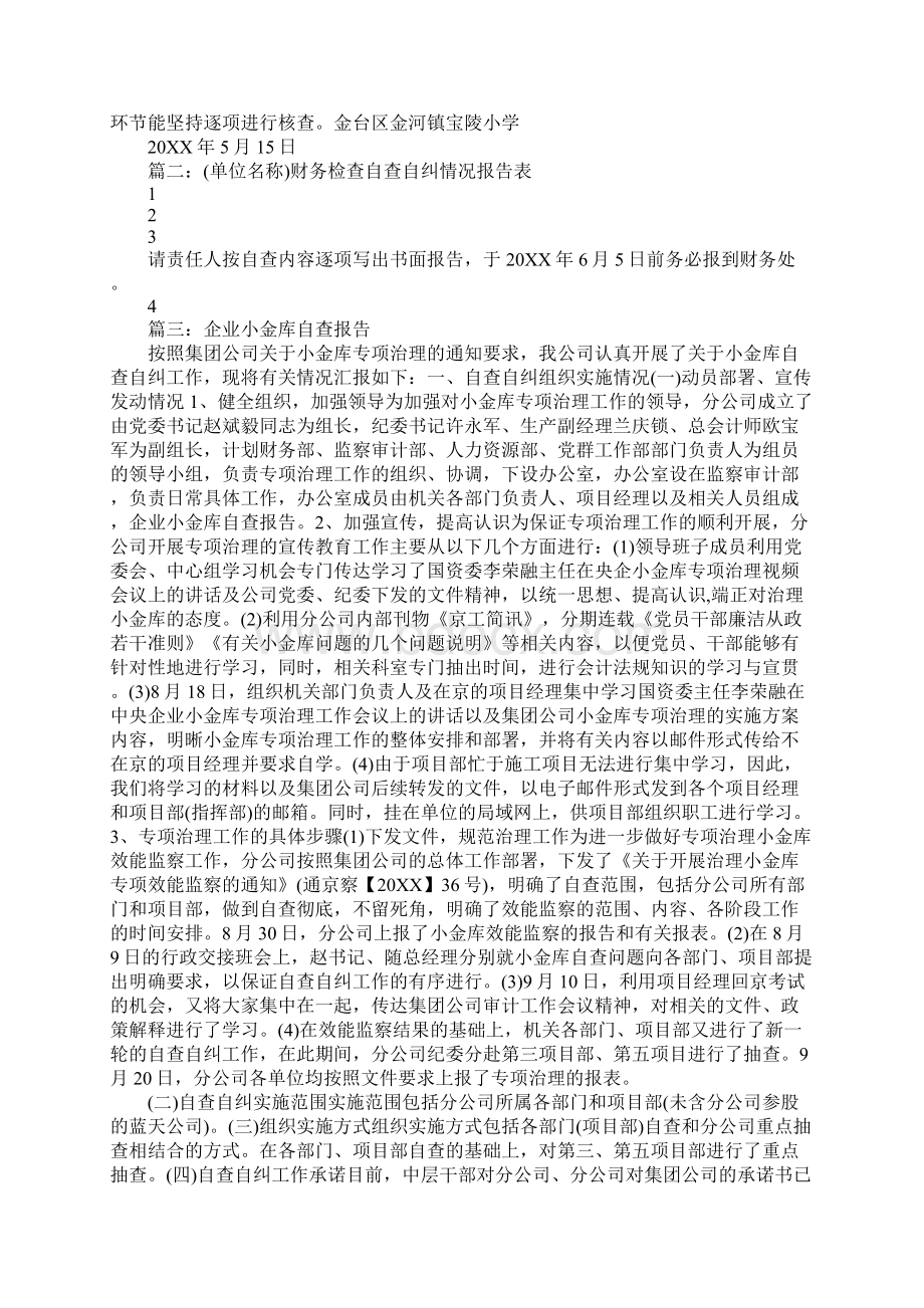 单位结余资金自查报告.docx_第3页