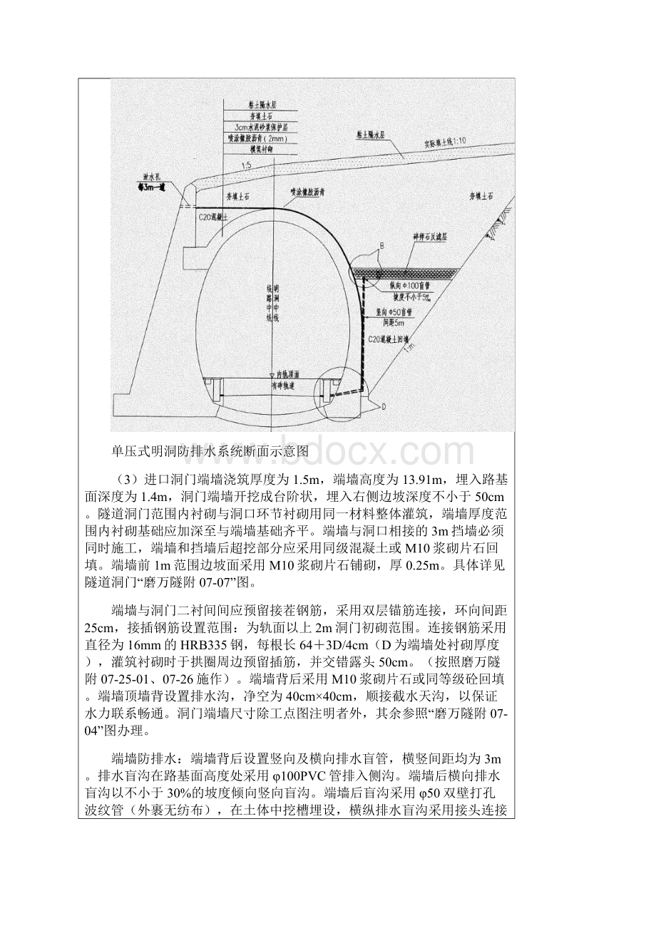 拉孟山隧道进口单压式洞门Word格式.docx_第3页