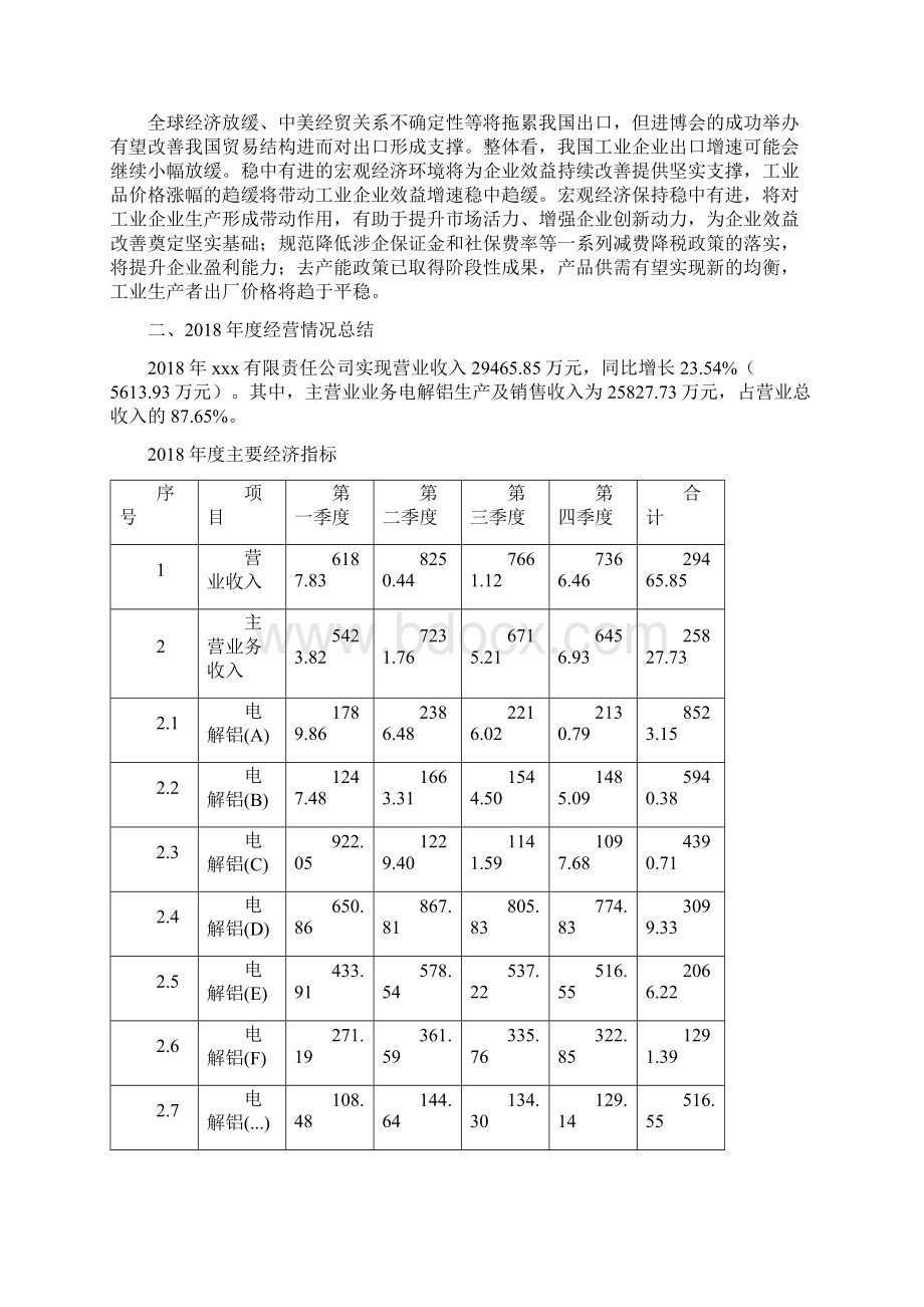 电解铝项目年终总结报告.docx_第3页