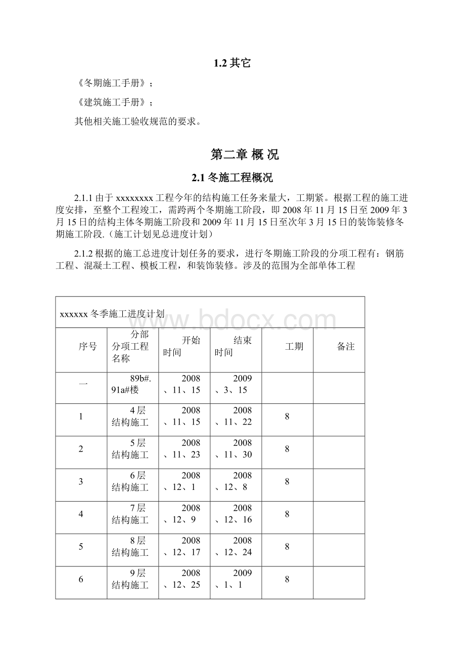 xx市公寓楼建设工程冬季施工方案.docx_第2页