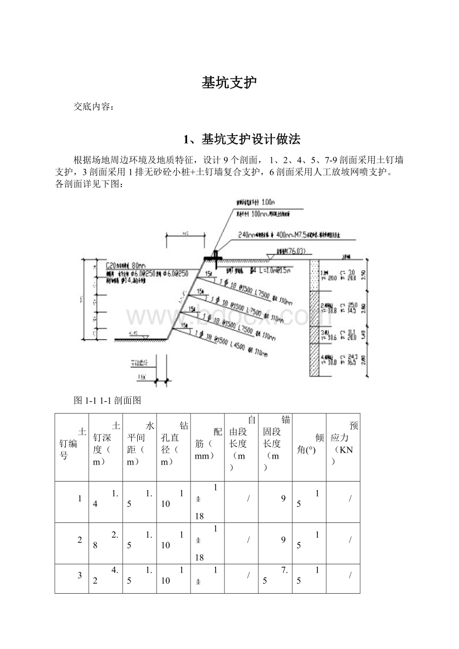 基坑支护Word文档格式.docx