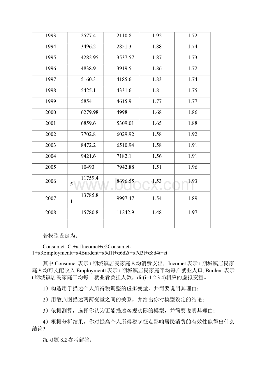 计量经济学第八章答案第二版庞皓科学出版社.docx_第3页