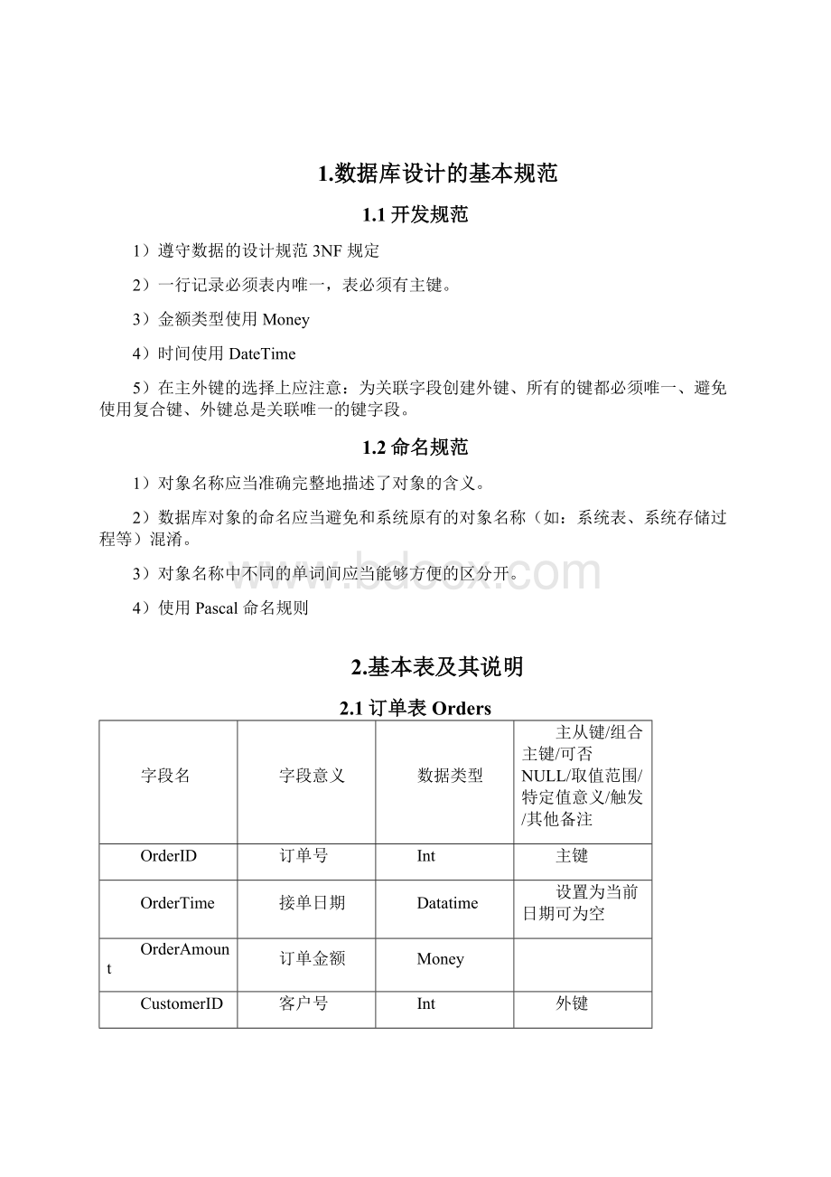 数据库详细设计说明文档Word文件下载.docx_第2页