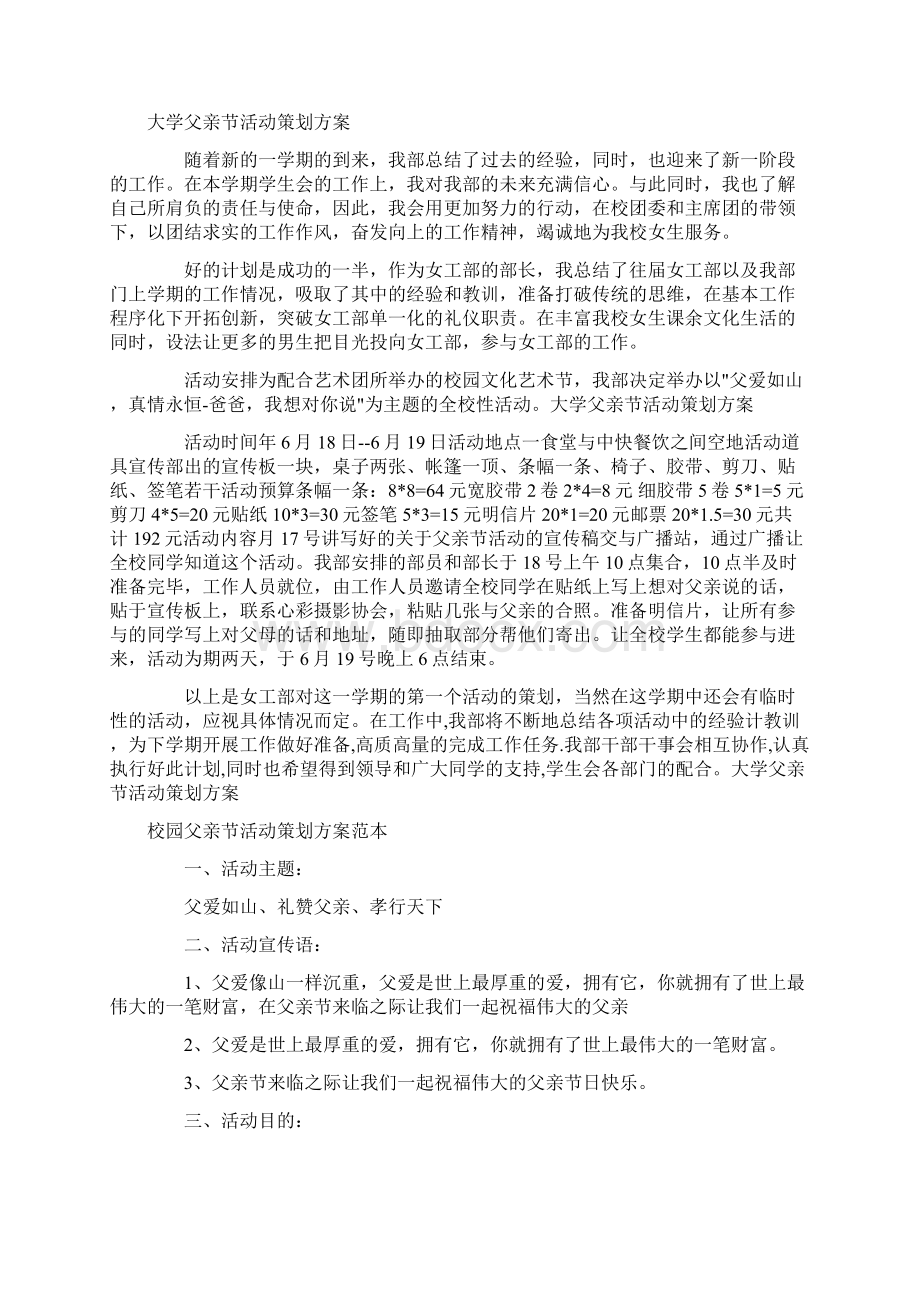 父亲节活动策划方案4篇优质文档.docx_第3页