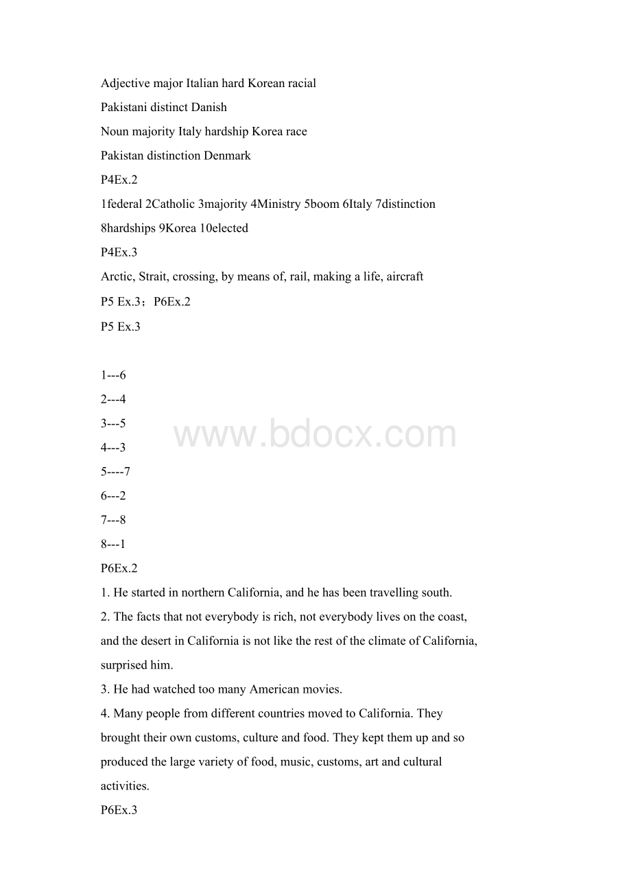 最新人教版高中英语选修8课本练习配套答案精编.docx_第2页