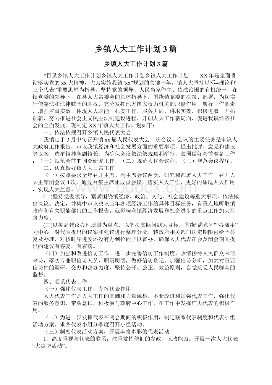 乡镇人大工作计划3篇.docx_第1页