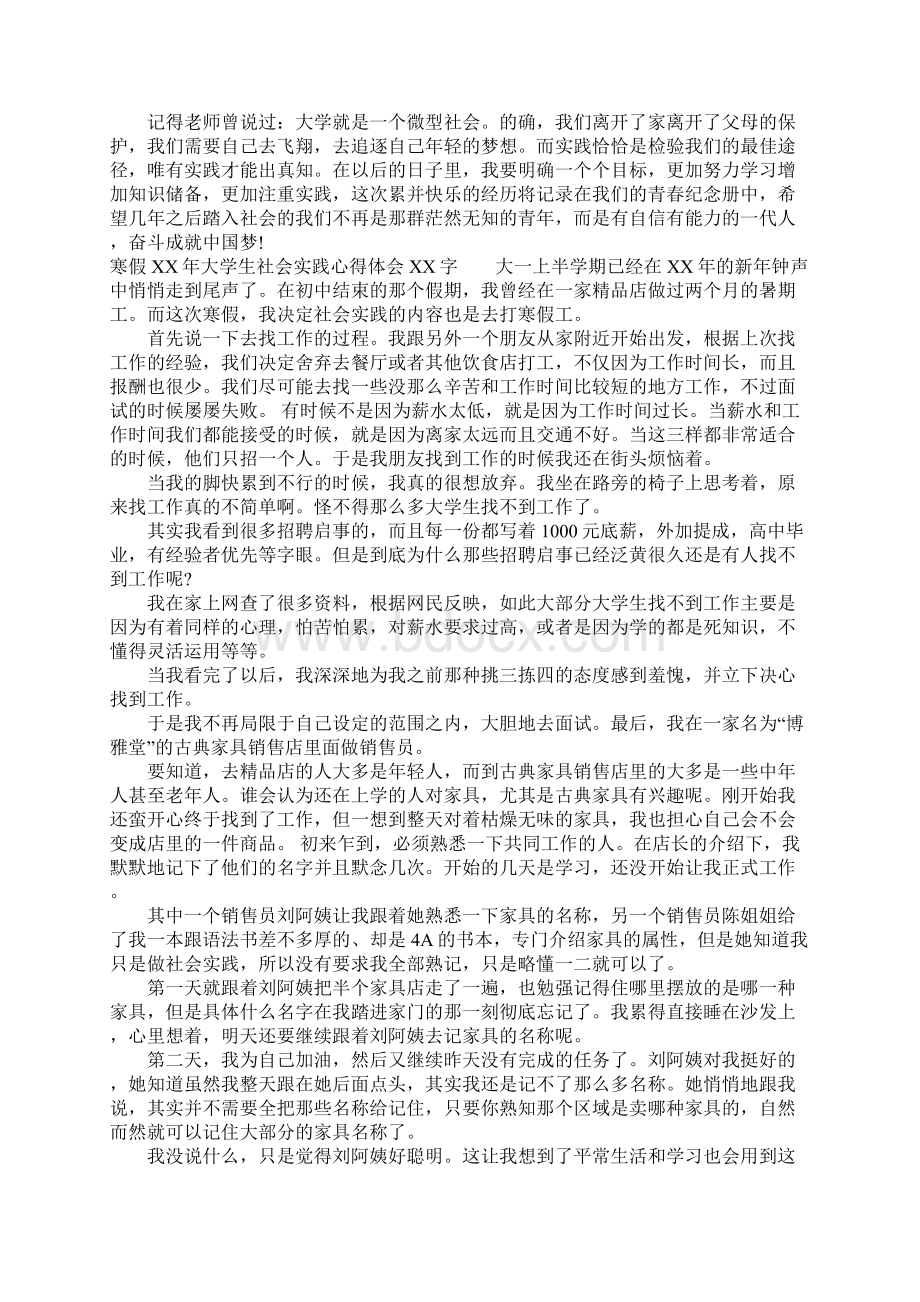 寒假XX年大学生社会实践心得体会XX字.docx_第3页