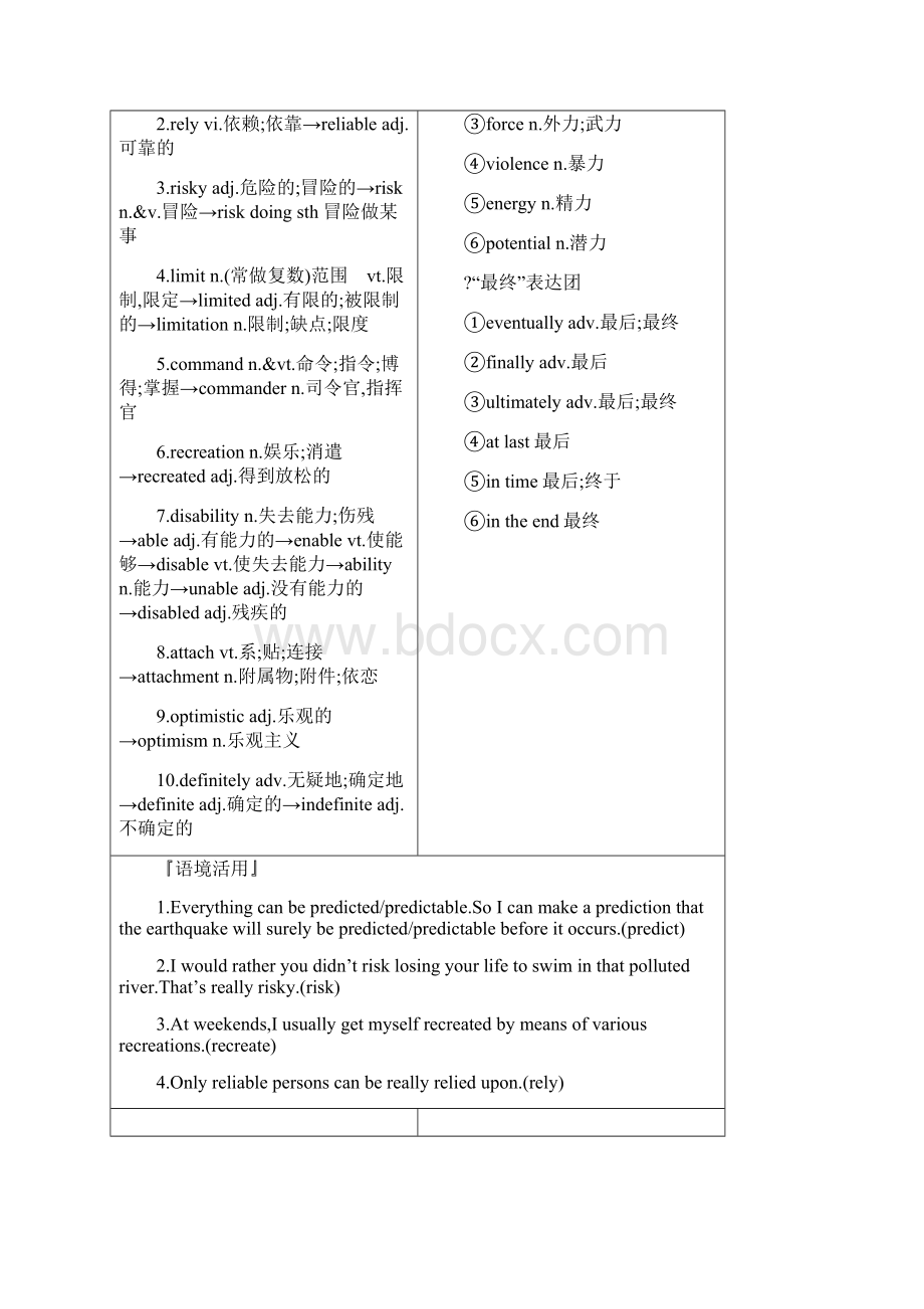 届一轮复习外研版必修四Module1Life in the Future单元学案设计17页word版Word格式.docx_第2页