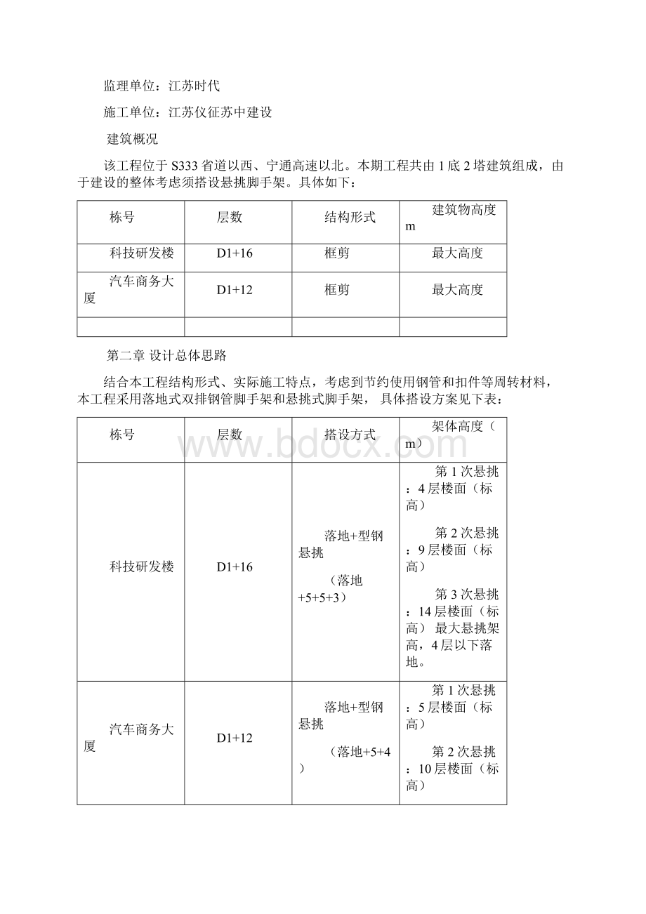 汽车工业园大众广场项目脚手架方案doc 45页.docx_第2页