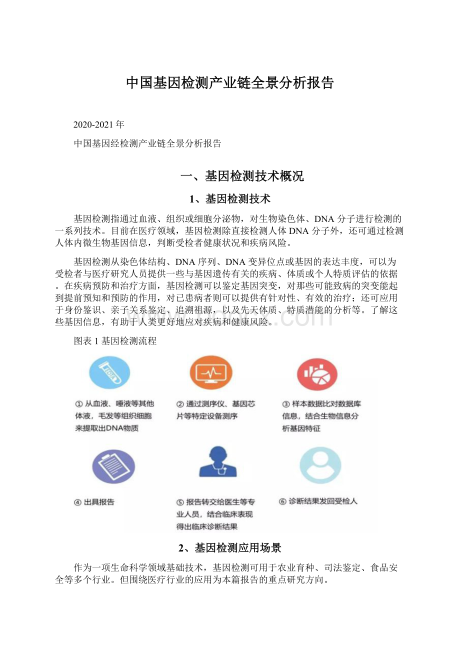 中国基因检测产业链全景分析报告.docx