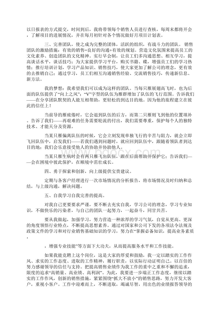 销售主管竞聘报告.docx_第2页