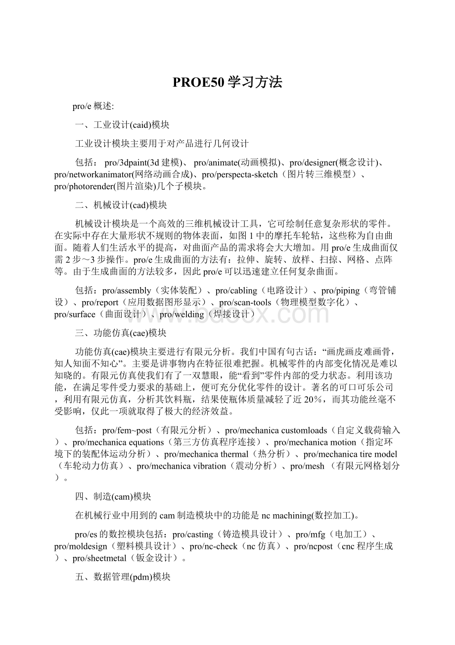 PROE50学习方法.docx_第1页