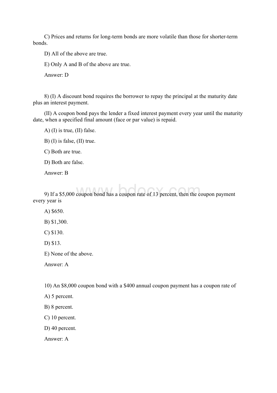 第3单元 金融考试题 西南财经大学天府学院文档格式.docx_第3页