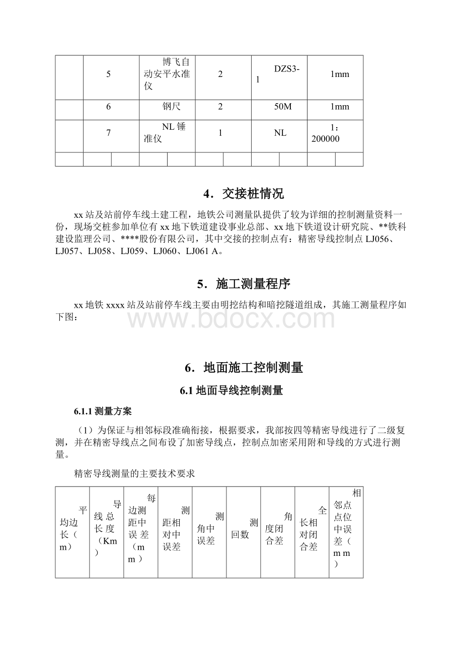 广州地铁车站及隧道工程施工测量方案secretWord下载.docx_第3页