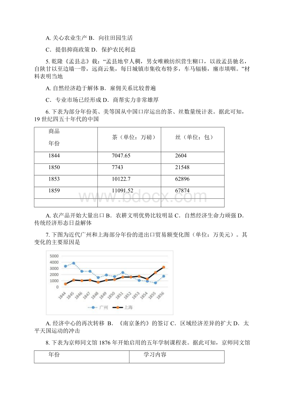 学年山东省威海市文登区高二上学期期末考试历史试题 word版Word文件下载.docx_第2页