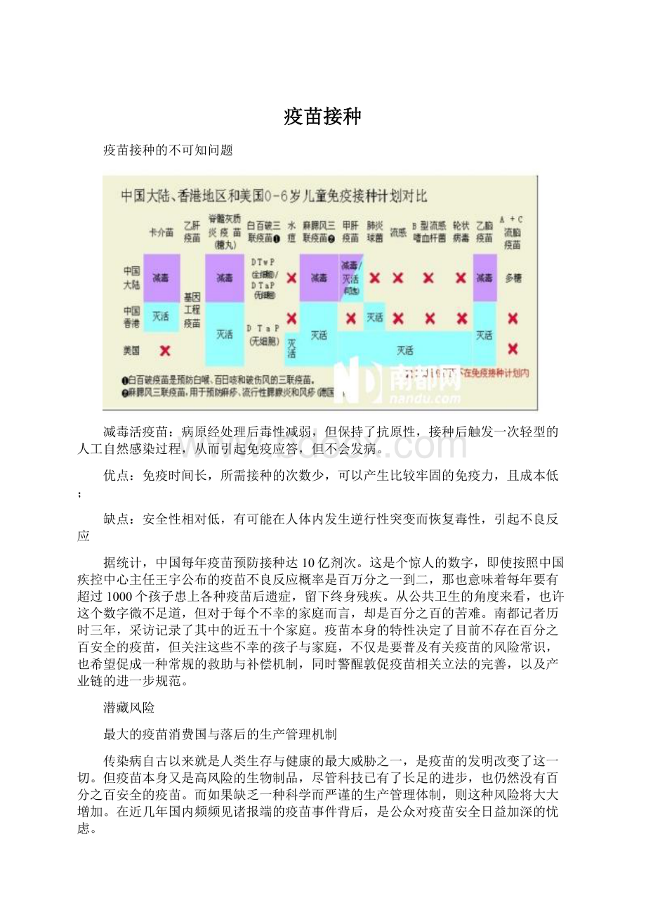 疫苗接种Word文档格式.docx