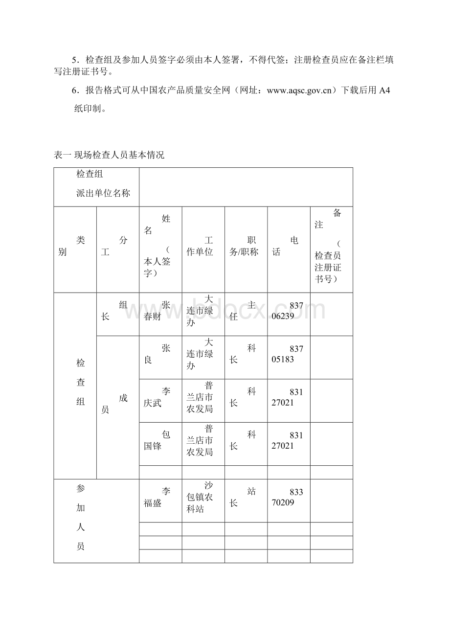 无公害农产品认证现场检查报告doc33333Word文档格式.docx_第2页