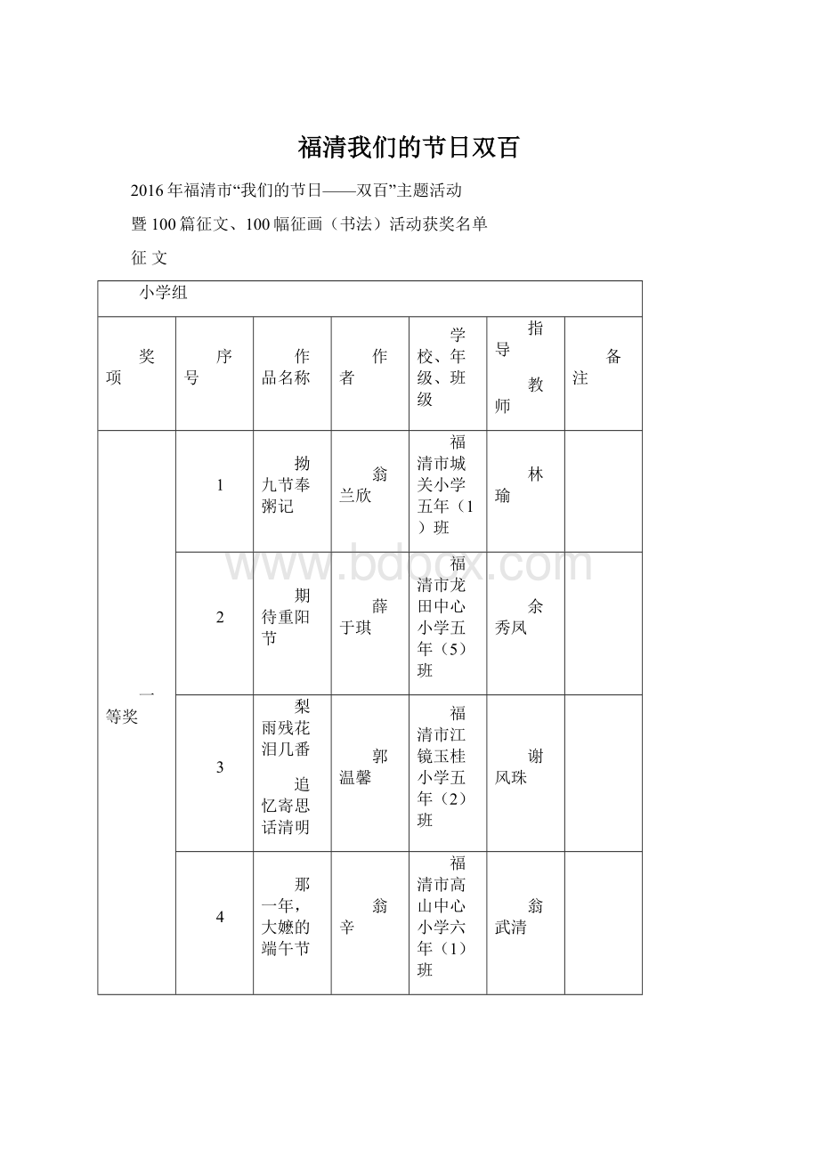 福清我们的节日双百.docx_第1页