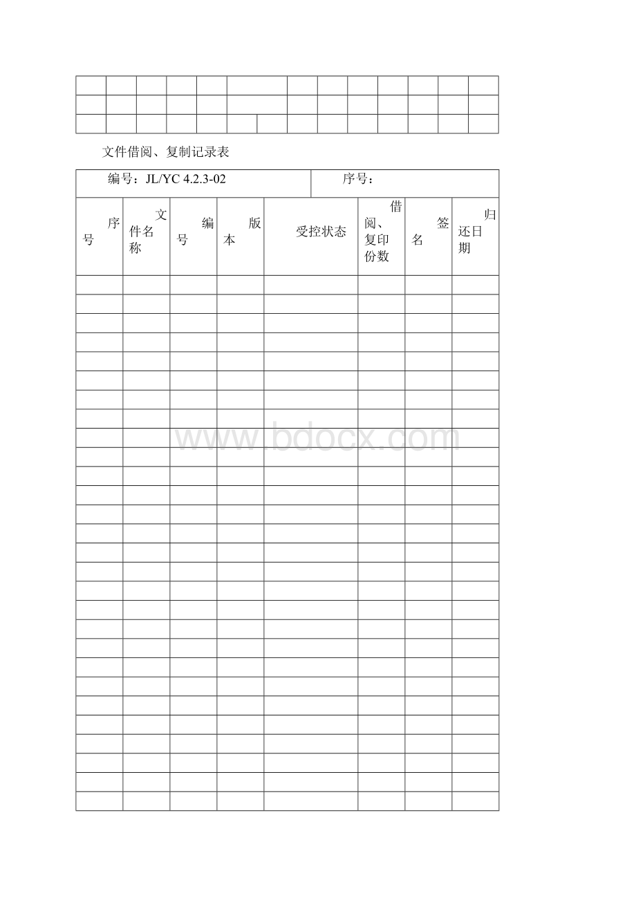 企业质量管理体系全套完整表格.docx_第2页