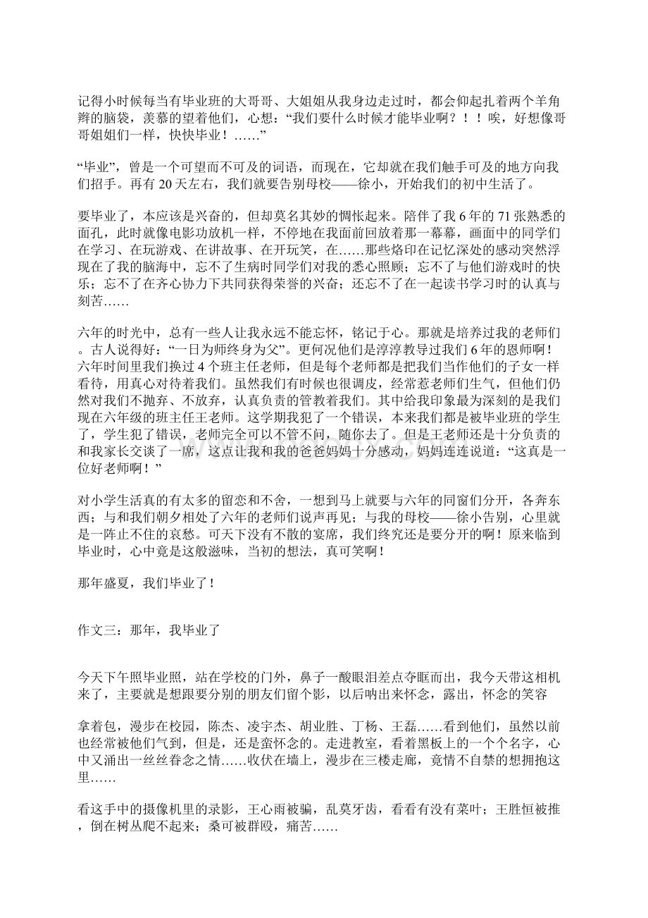 毕业那年作文.docx_第2页