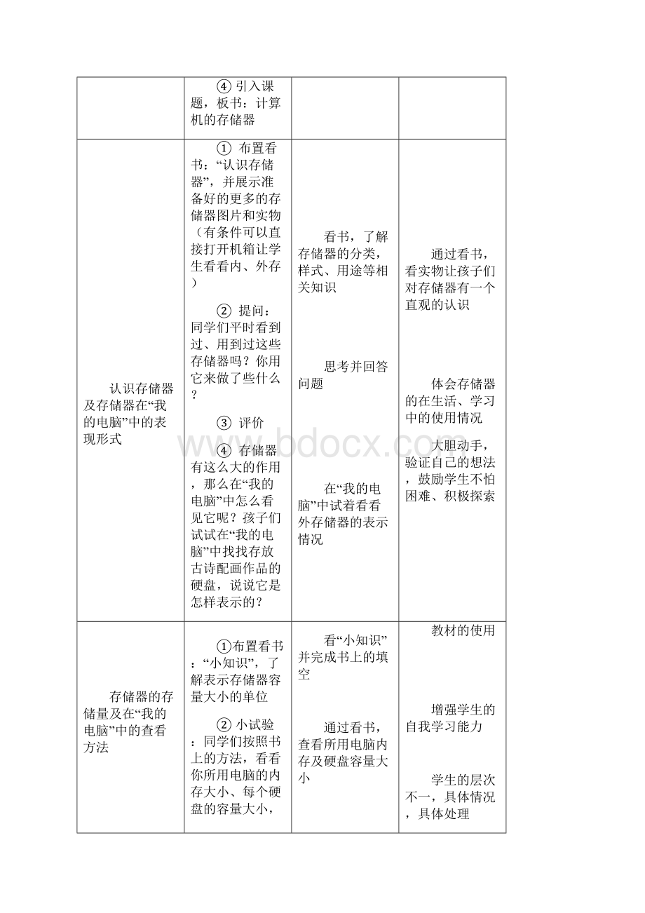 川教版小学信息技术教案四年级上册Word文档下载推荐.docx_第3页