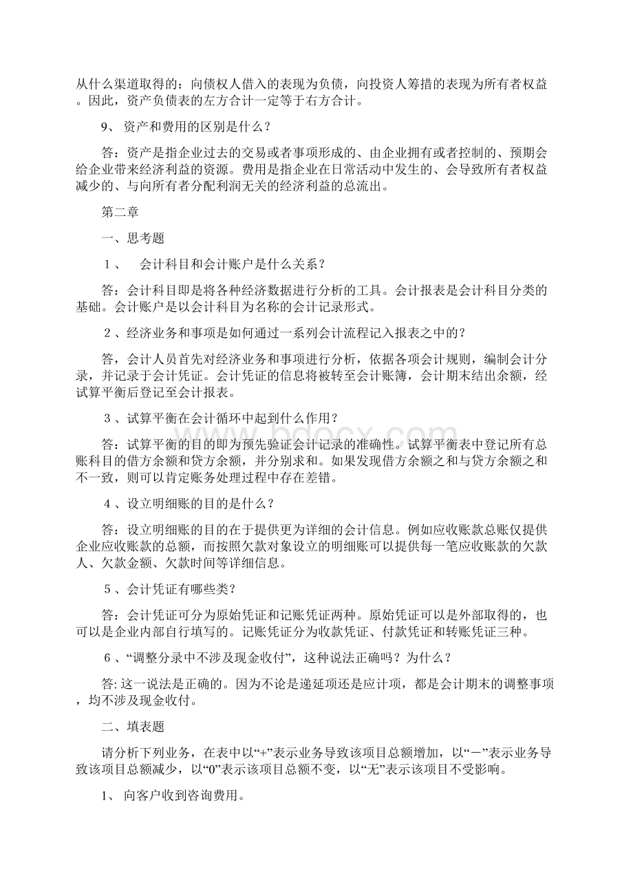 会计学非专业用习题答案.docx_第2页