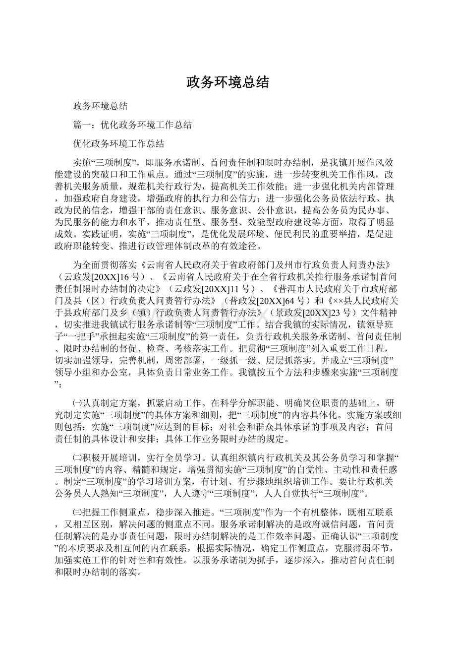 政务环境总结Word文件下载.docx_第1页