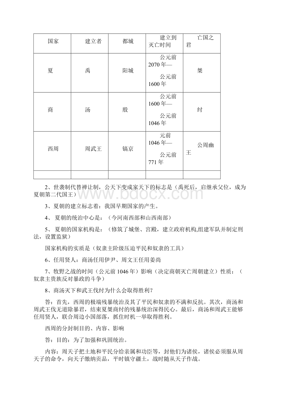 初一历史上册知识点76154Word下载.docx_第3页