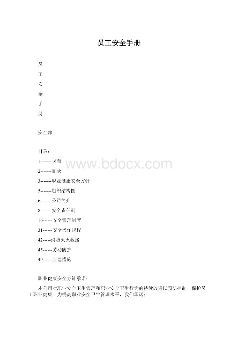 员工安全手册.docx_第1页