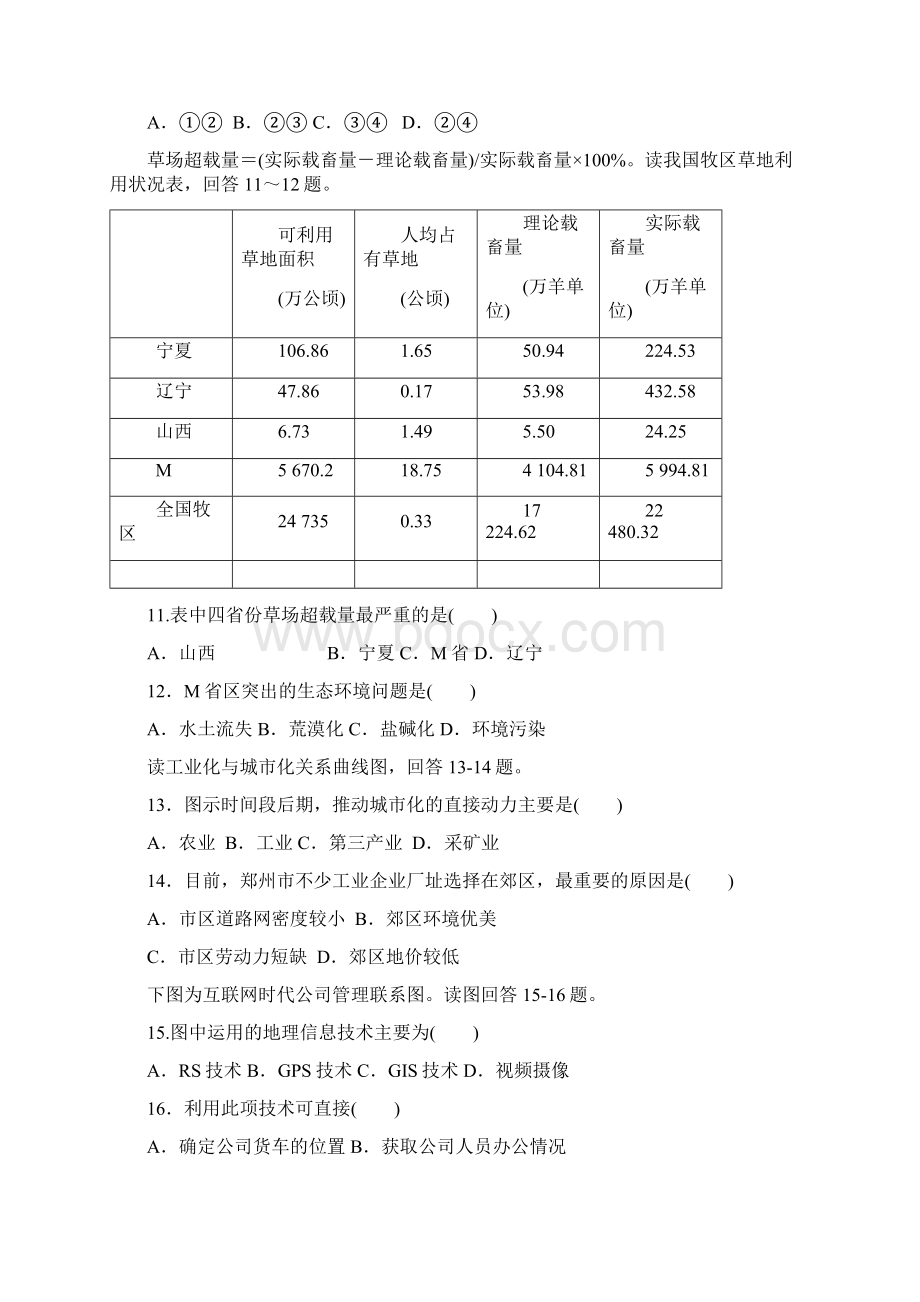 地理必修3练习题分析.docx_第3页