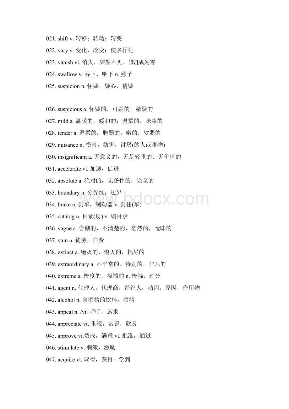 大学英语四级核心词汇700个Word文档格式.docx_第2页