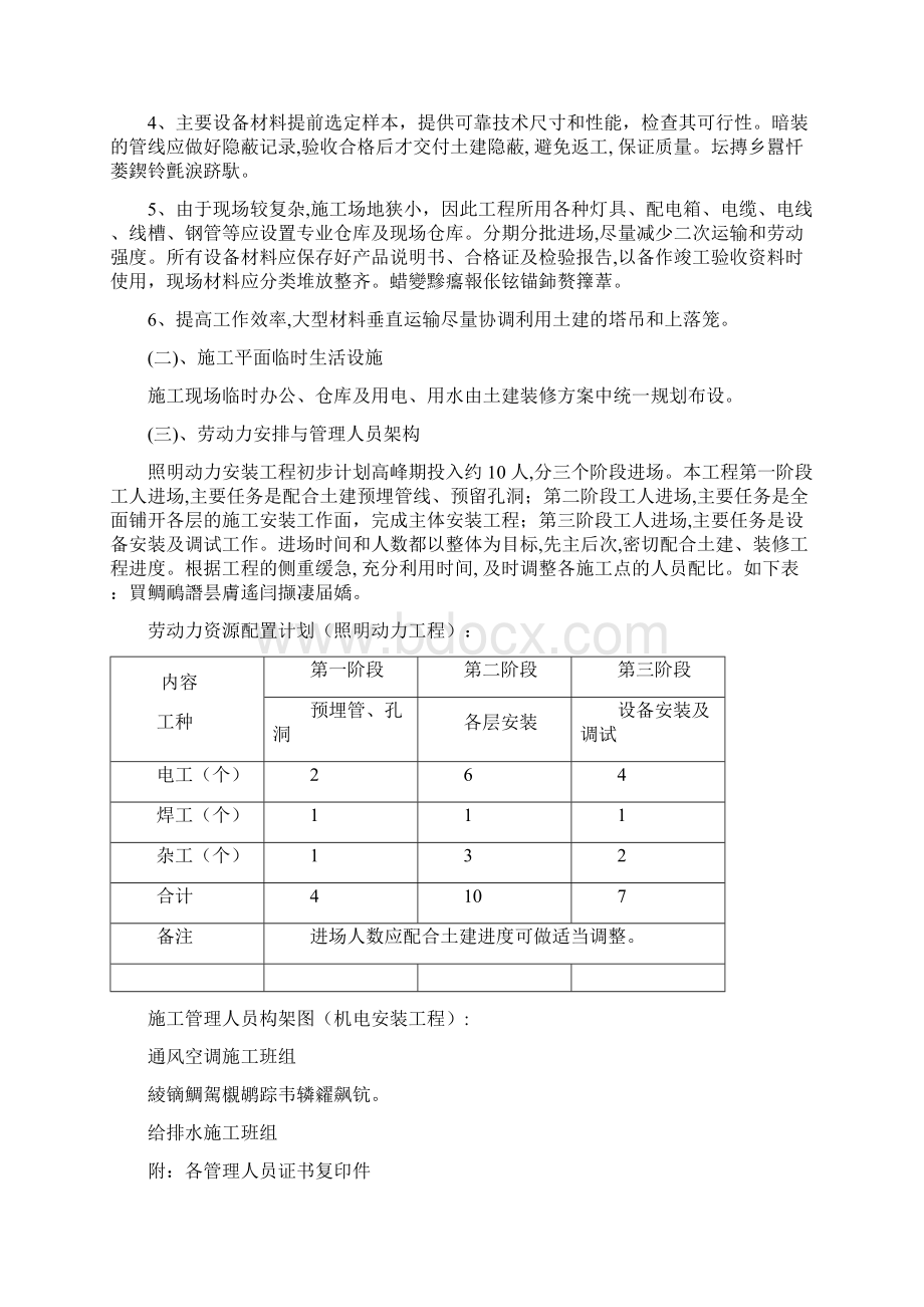 220KV变电站电气照明安装工程施工组织设计方案.docx_第3页