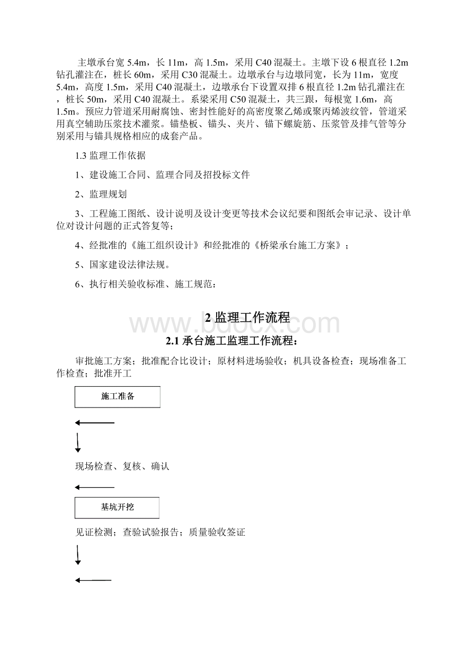 纵五路承台和系梁监理细则分解Word格式文档下载.docx_第2页