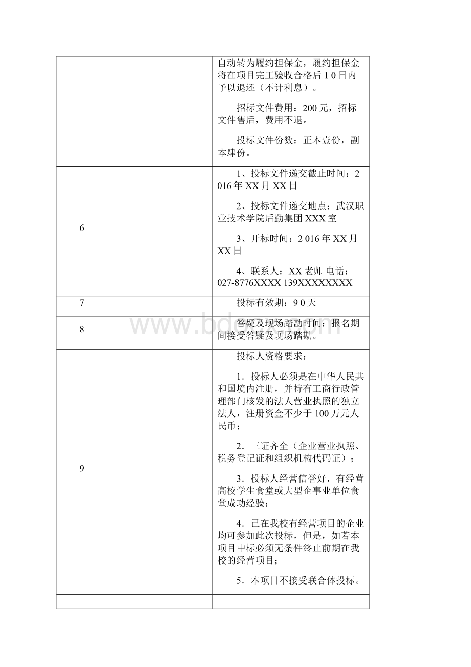 武汉职业技术学院后勤集团食堂投标文件样本.docx_第3页