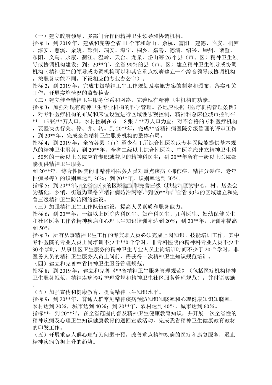 卫生精神工作计划省.docx_第2页