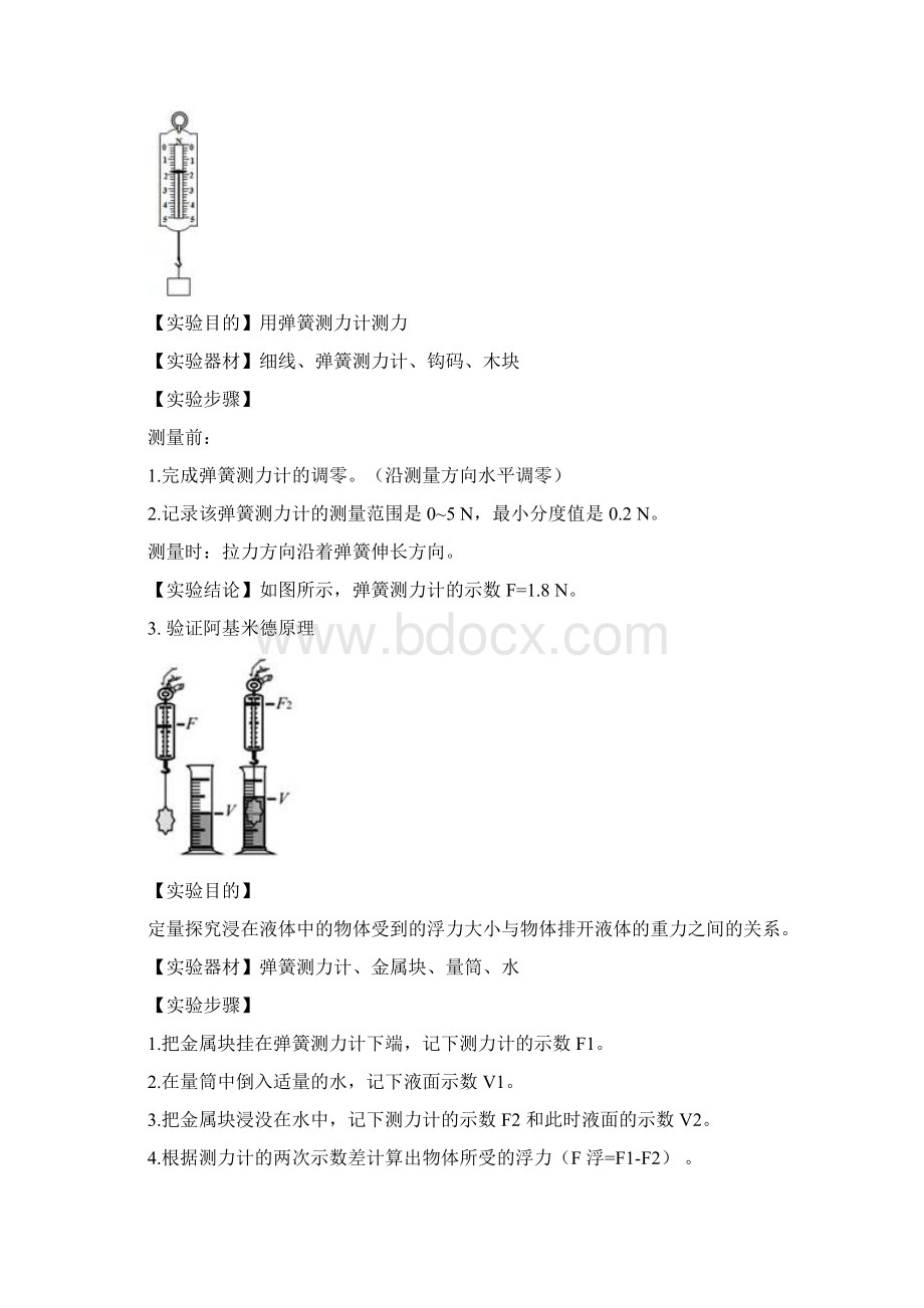 初中物理实验大汇总.docx_第2页