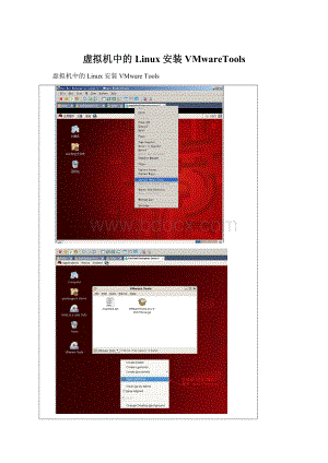虚拟机中的Linux安装VMwareToolsWord下载.docx
